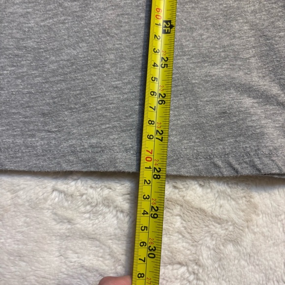 Oakley Tee Medium Gray Long Sleeve Blue White Geometric Logo Graphic Regular Fit - Picture 10 of 11